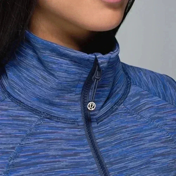 RARE Lululemon Full Zip Nice Asana Jacket - Wee Are From Space Cadet Blue - Picture 4 of 16